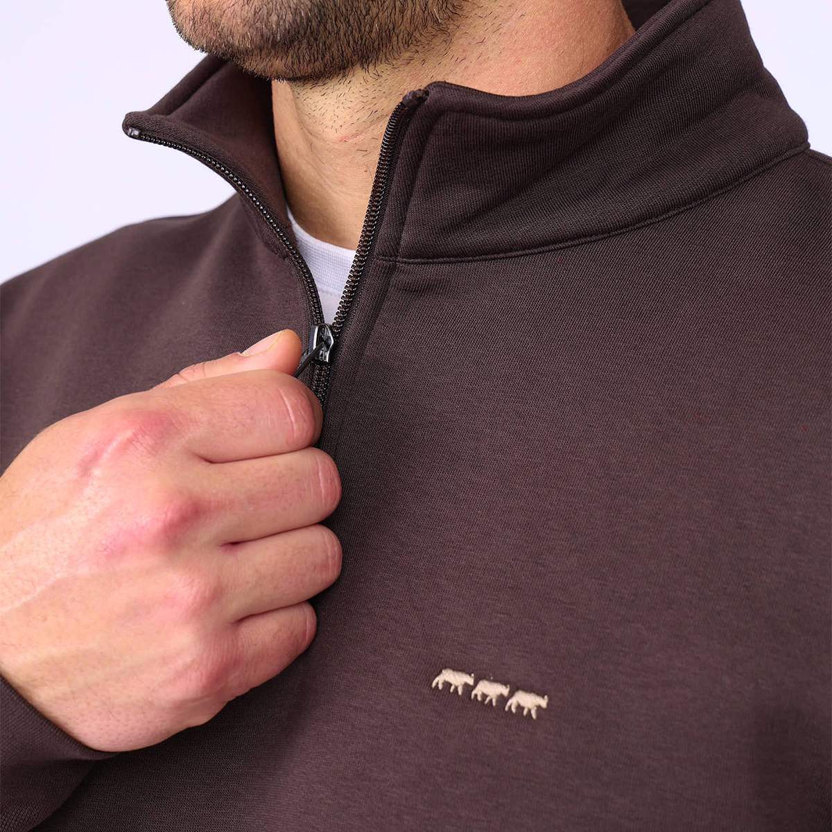 Sweat camionneur Ellian marron, MISE AU GREEN