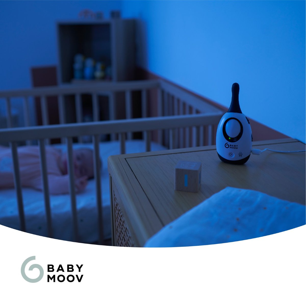 Babyphone audio Simply Care blanc, BABYMOOV