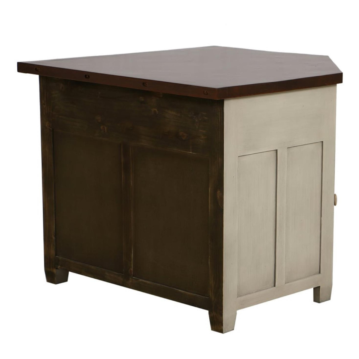 Meuble de cuisine bas d'angle - BROCANTE beige, INTERIOR'S