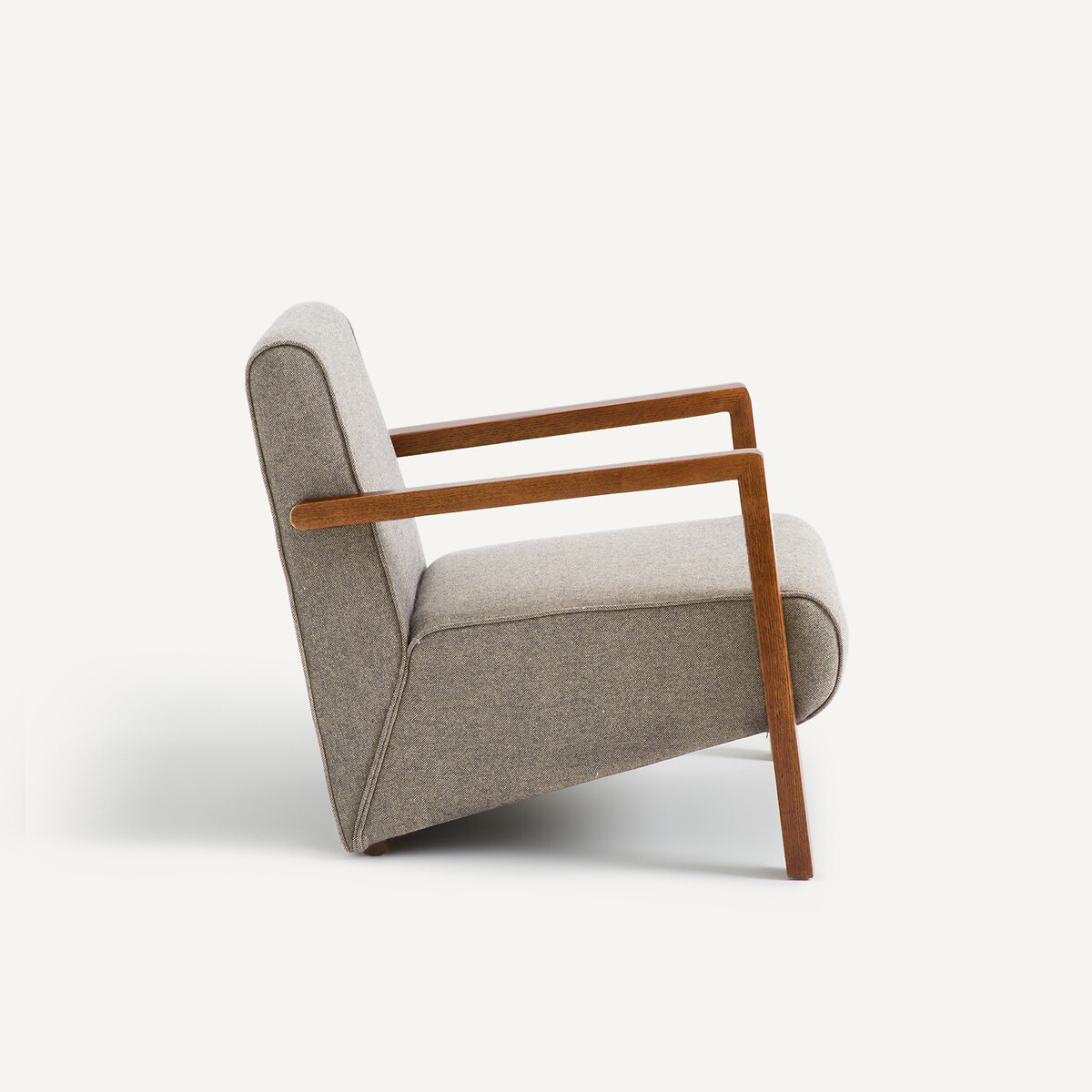 Fauteuil in wol en polyester Sanami naturel, AM.PM