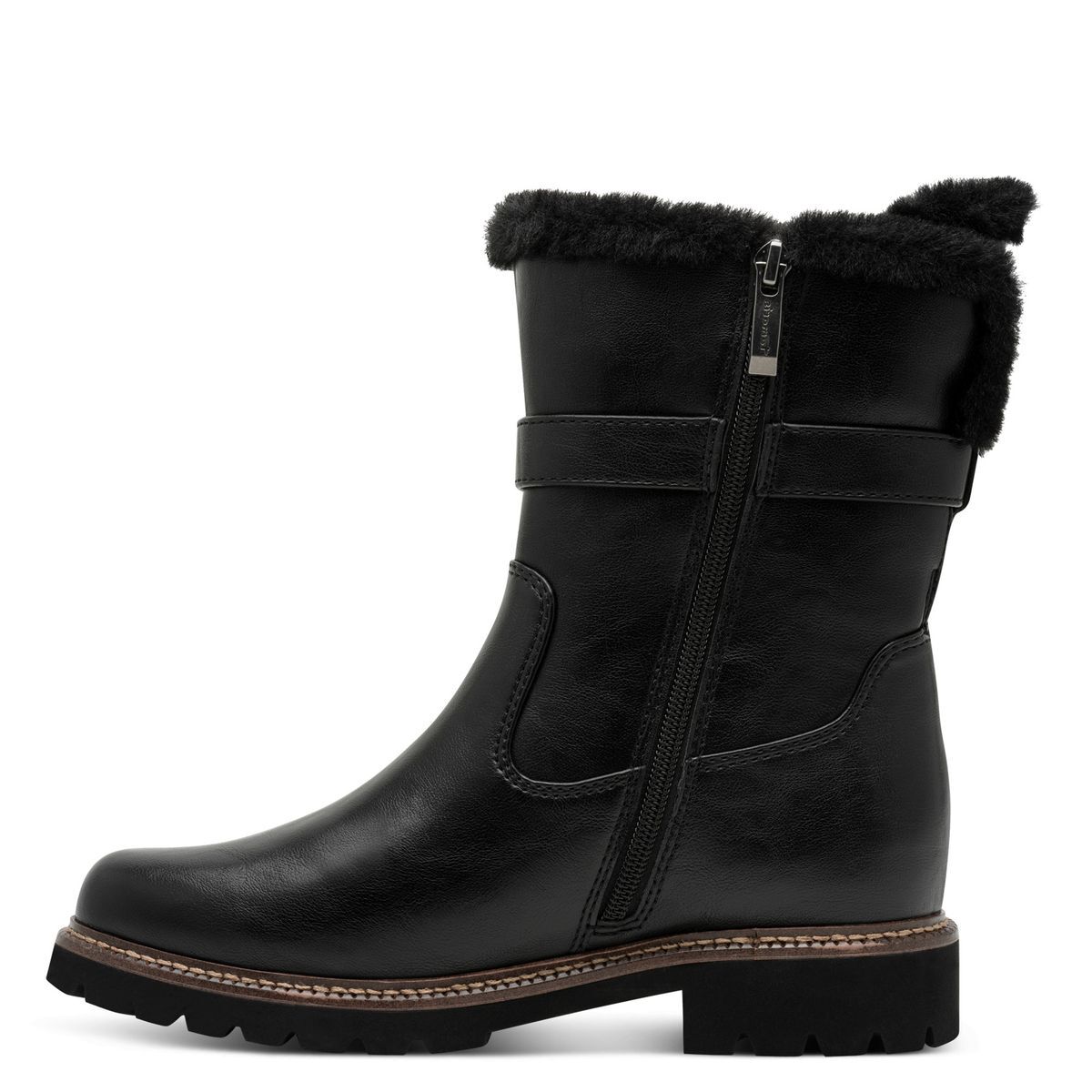 Bottine talon bloc noir, TAMARIS