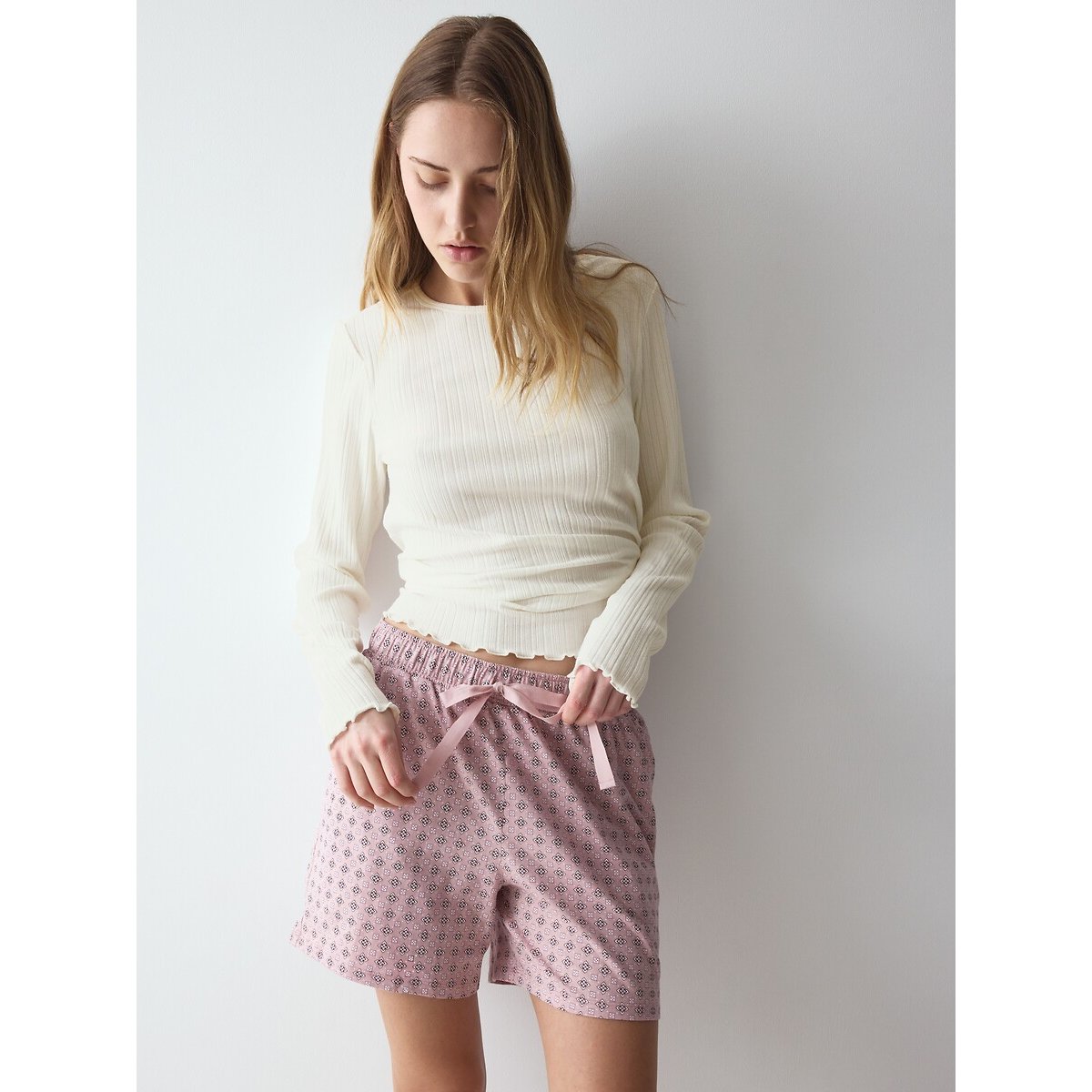 Short de nuit MIX & MATCH imprimé rose, TRIUMPH
