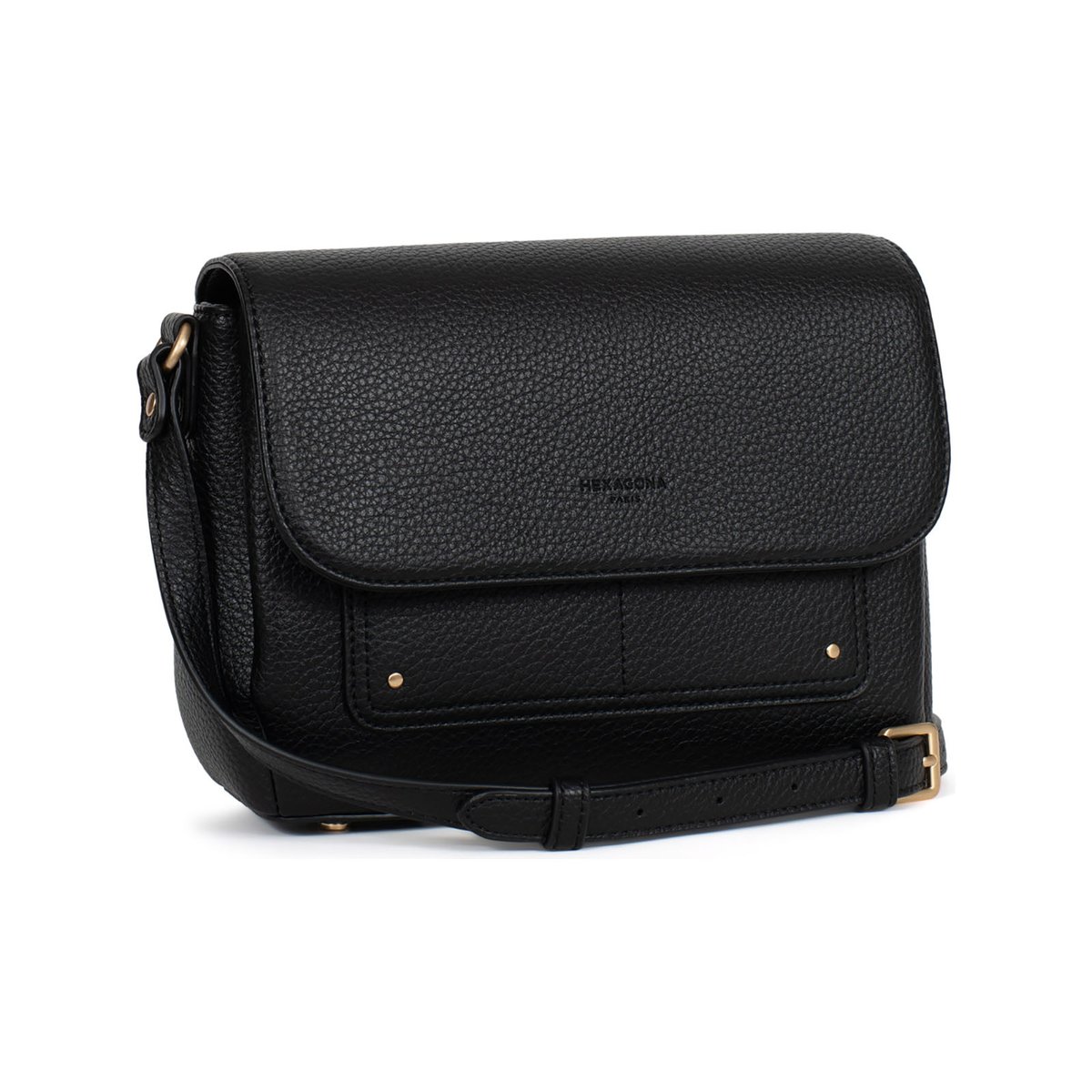 Sac porté travers ZORA noir, HEXAGONA