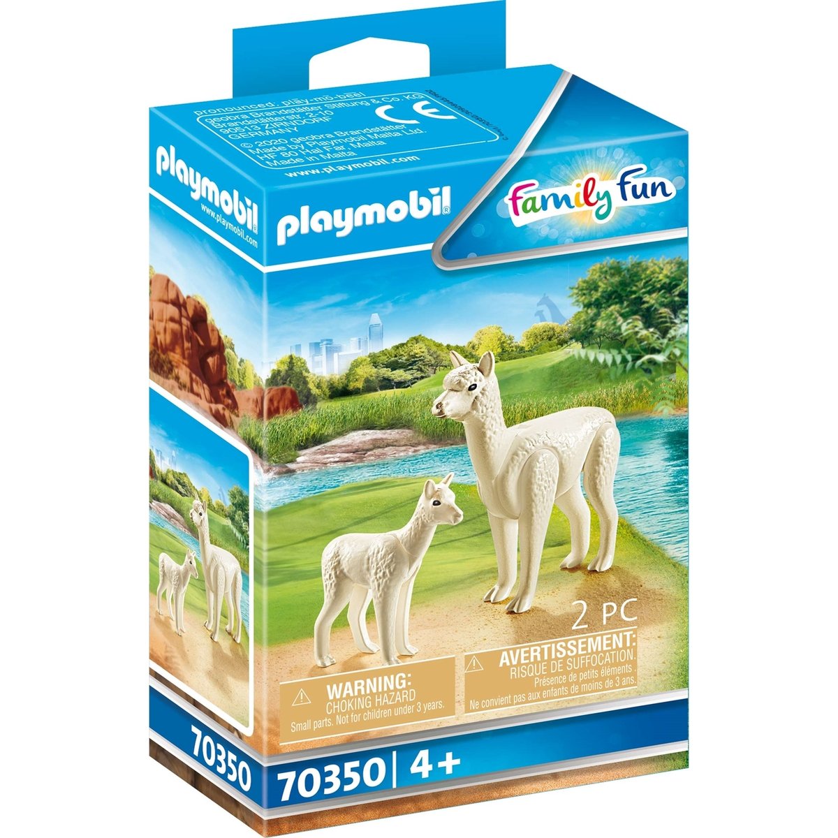 Family FunAlpaga et son petit beige, PLAYMOBIL
