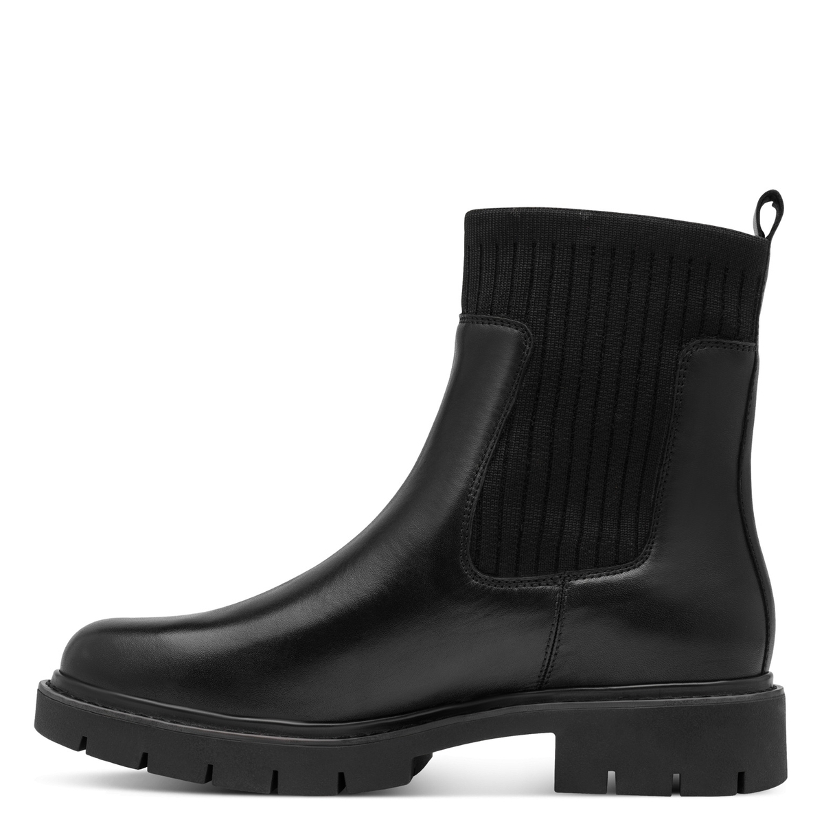 Bottine Chelsea coupe ample noir, TAMARIS