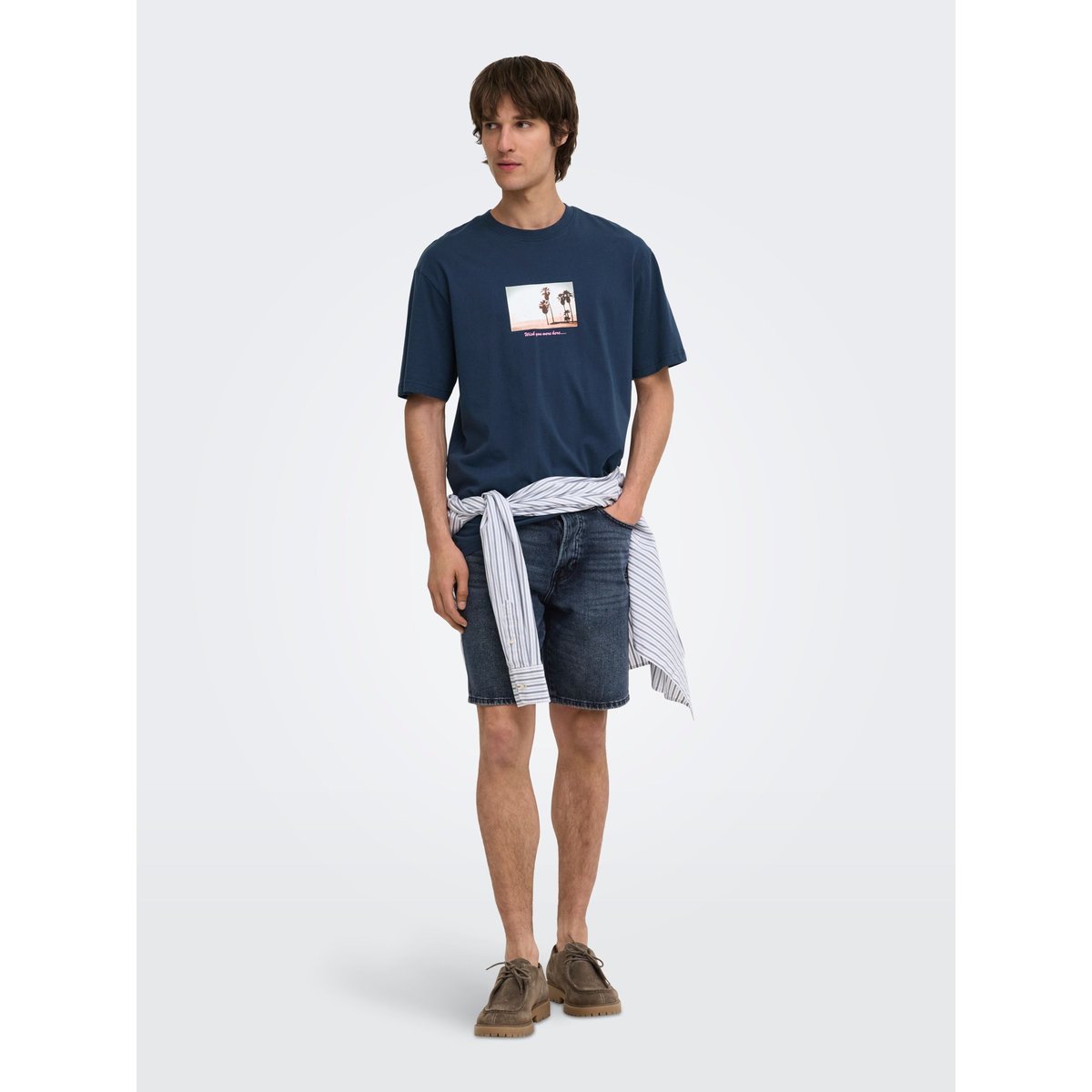 Short En Denim noire - blue black denim 1, ONLY & SONS