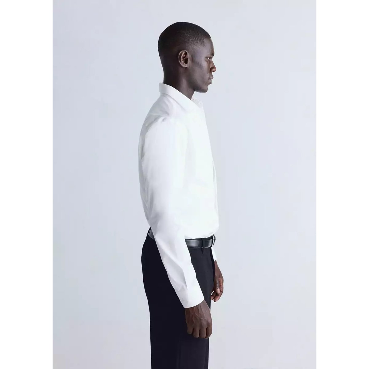 Chemise coton comfort stretch non-iron blanc, MANGO MAN