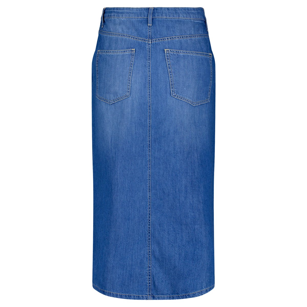 Jupe en jean à effet délavé bleu, BETTY BARCLAY