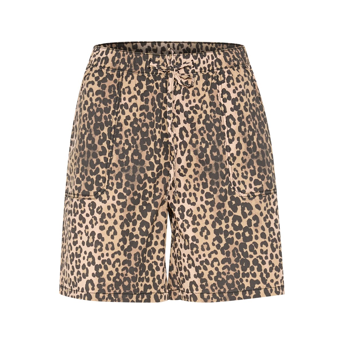 Shorts casual imprimé leopard wash, CULTURE