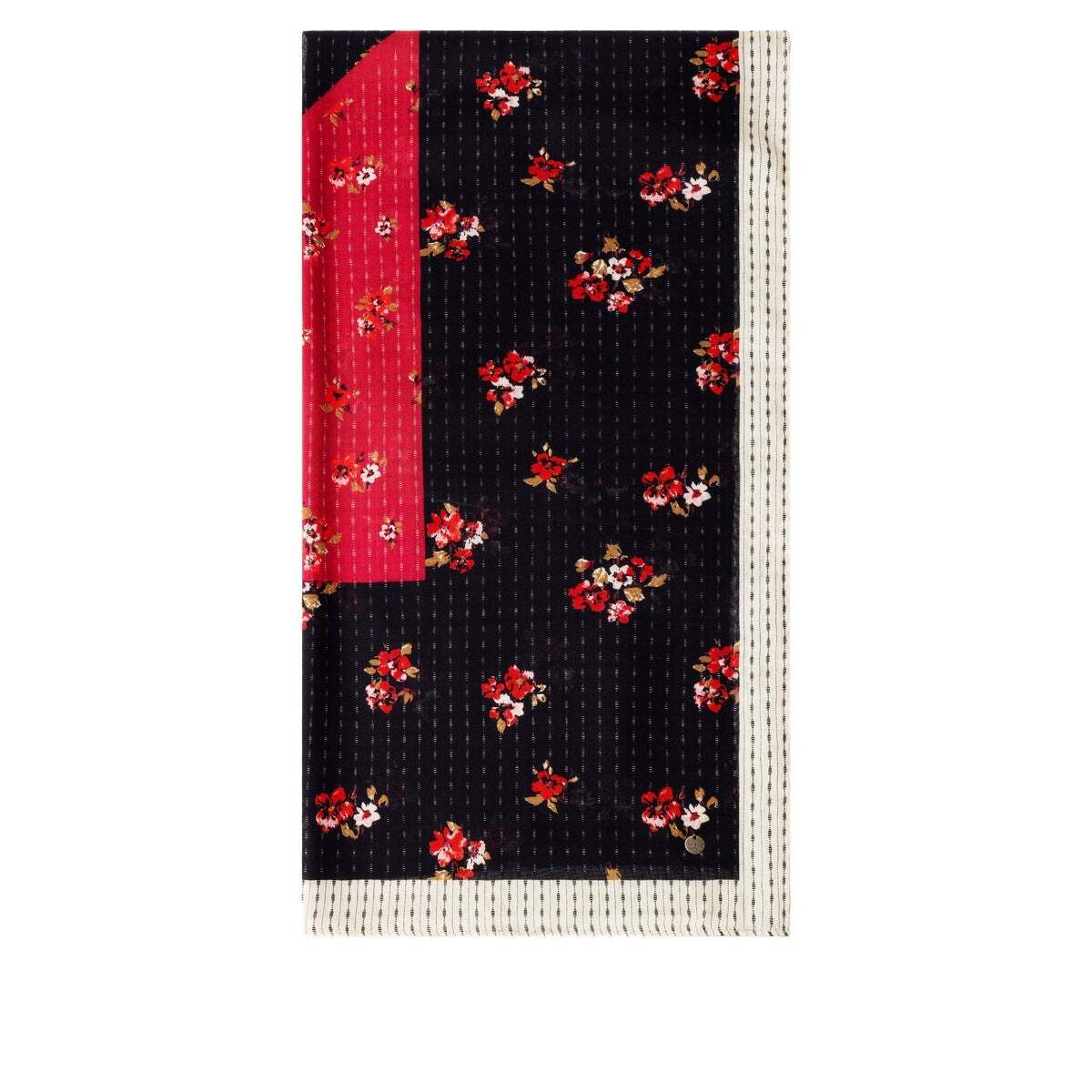 Foulard À Imprimé Floral noir, PEPE JEANS