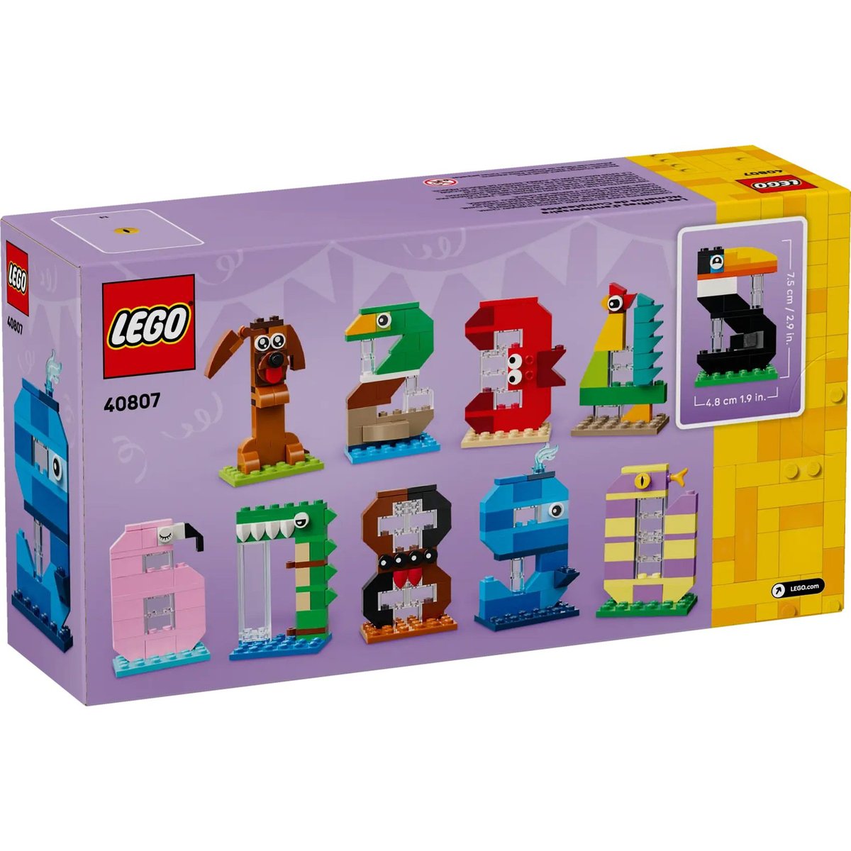 LEGO - Les chiffres d'anniversaire - 40807 multicolore, LEGO