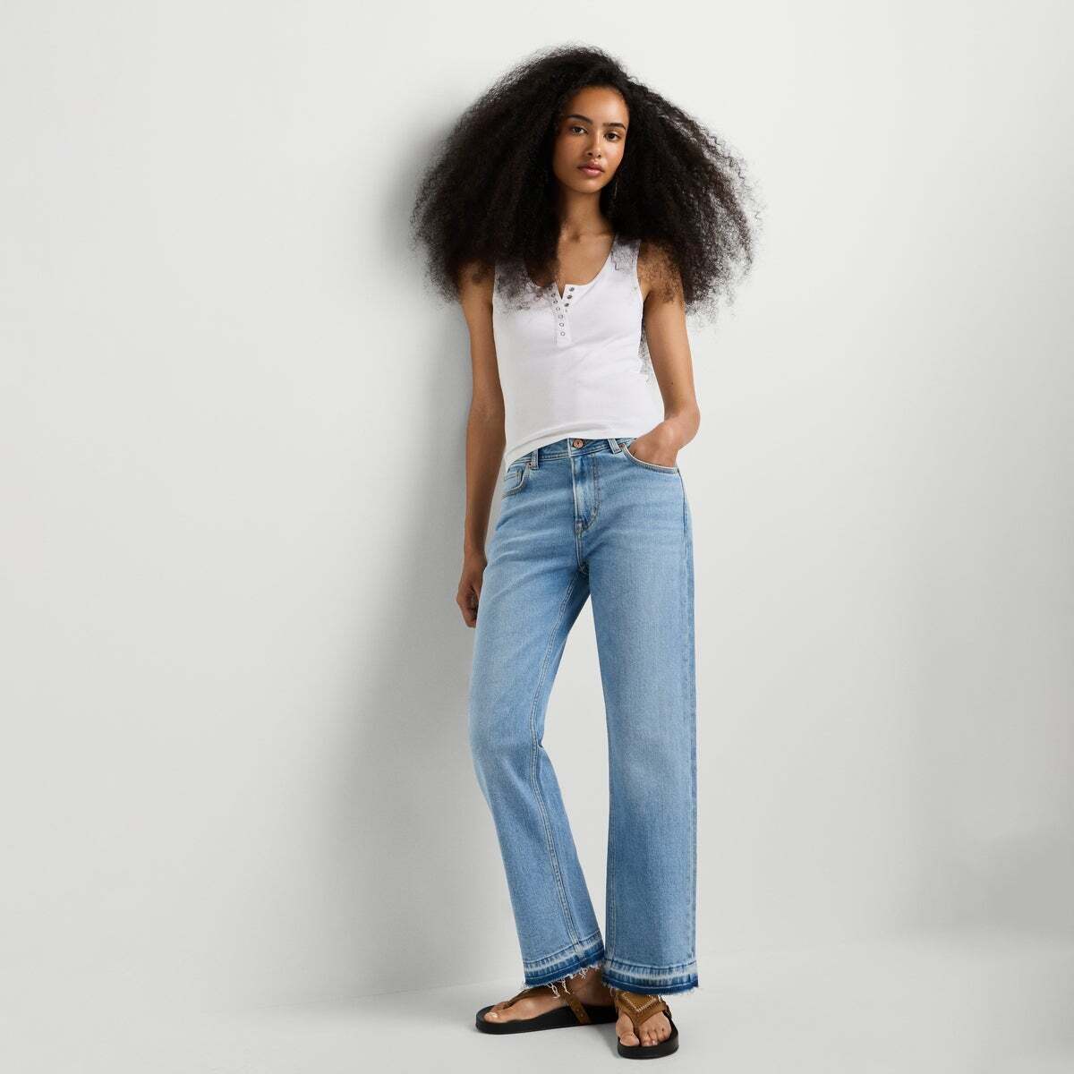 Arrow - Jean Coupe Regular, Taille Moyenne bleu clair vintage, PEPE JEANS