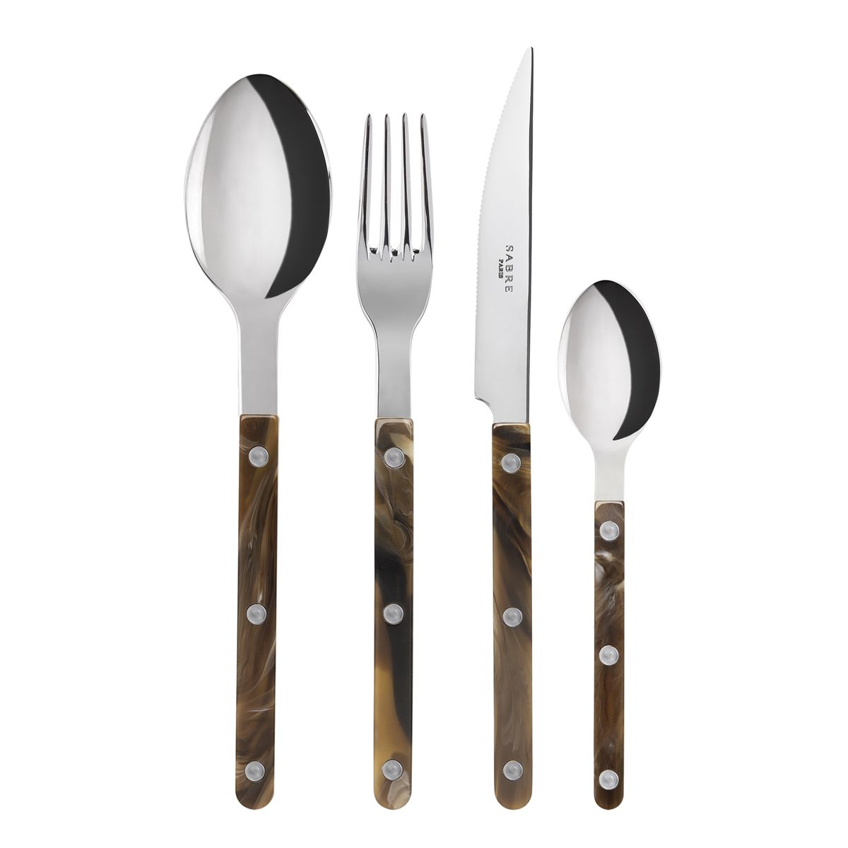 Ménagère 24 pièces, Bistrot effet buffle, SABRE