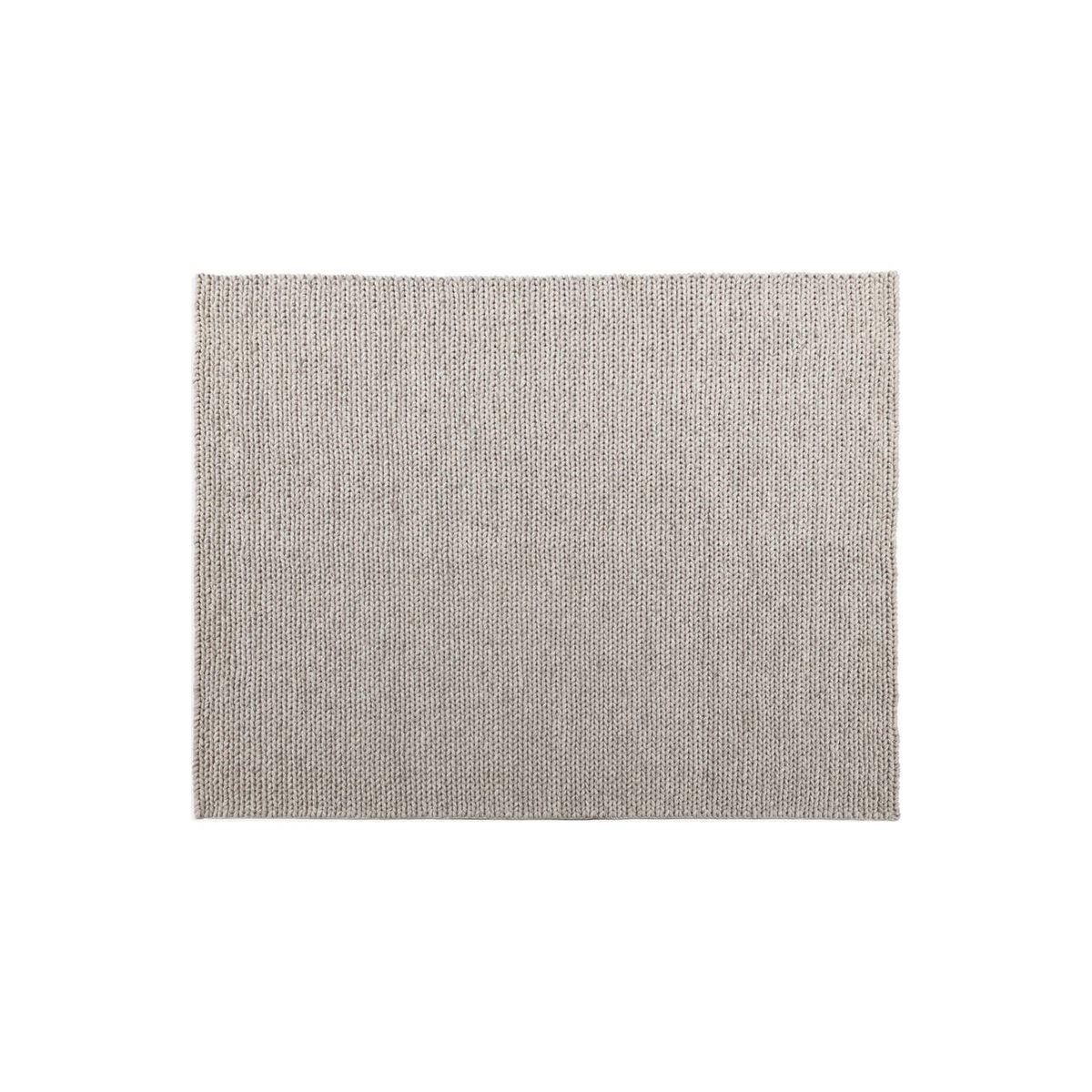 Tapis en laine tricoté main gris, RECOLLECTION