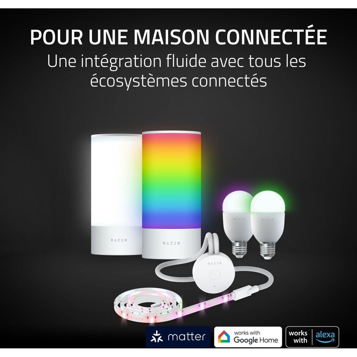 Lampe LED AETHER SMART BULB E27 couleur unique, RAZER