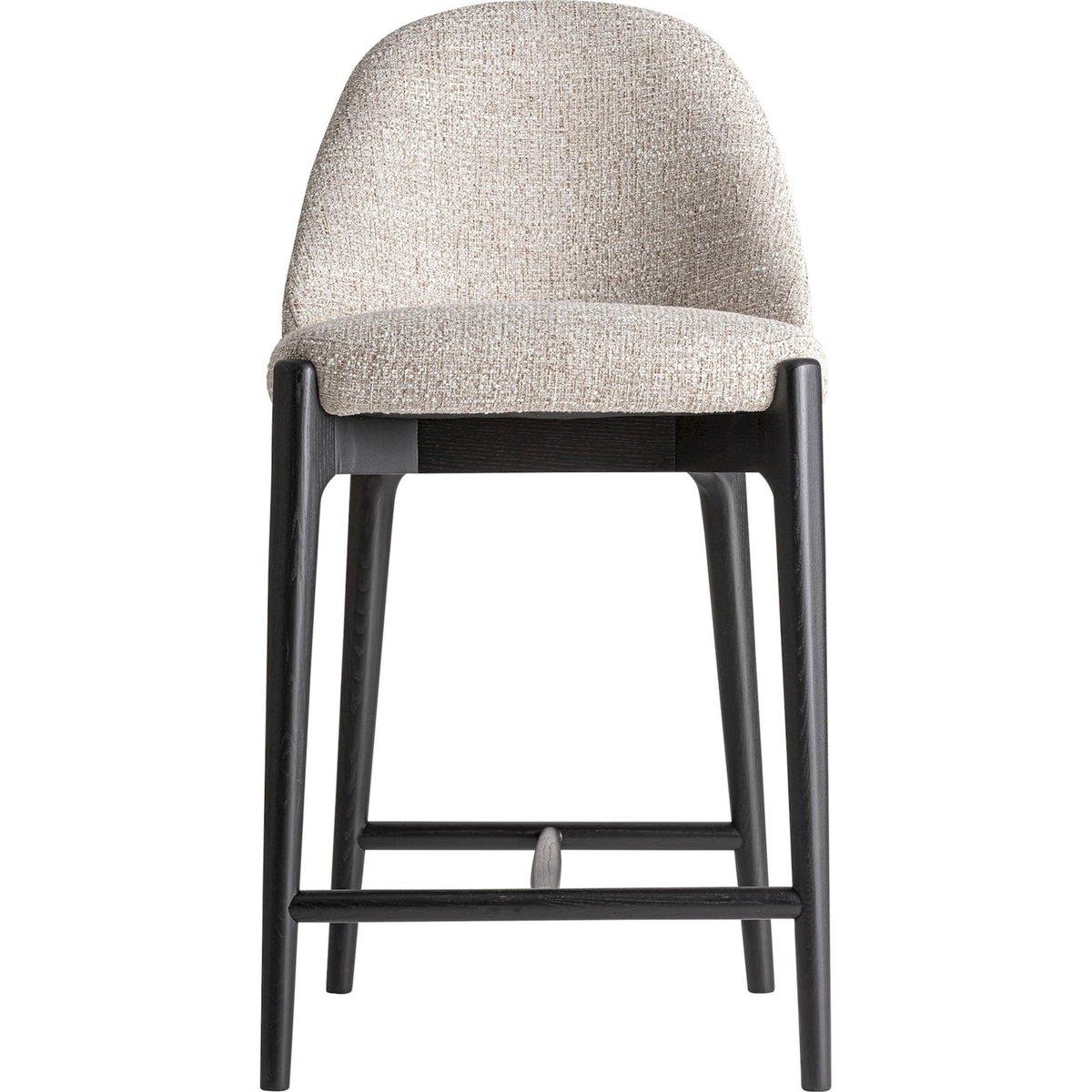 Tabouret de bar contemporain beige et noir, RECOLLECTION