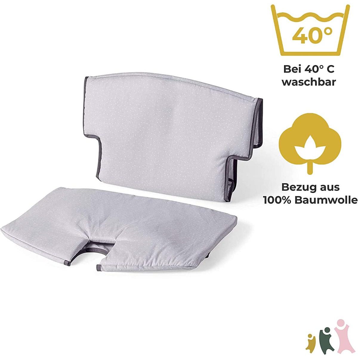 Réducteur de siège pour chaise haute Syt gris, blanc, GEUTHER