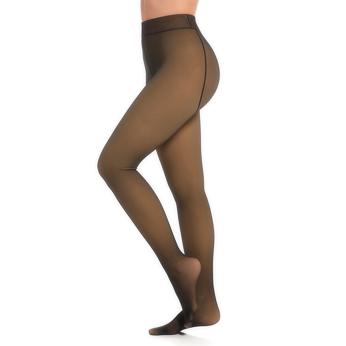 Collant taille haute doublure polaire noir, MAGIC BODYFASHION