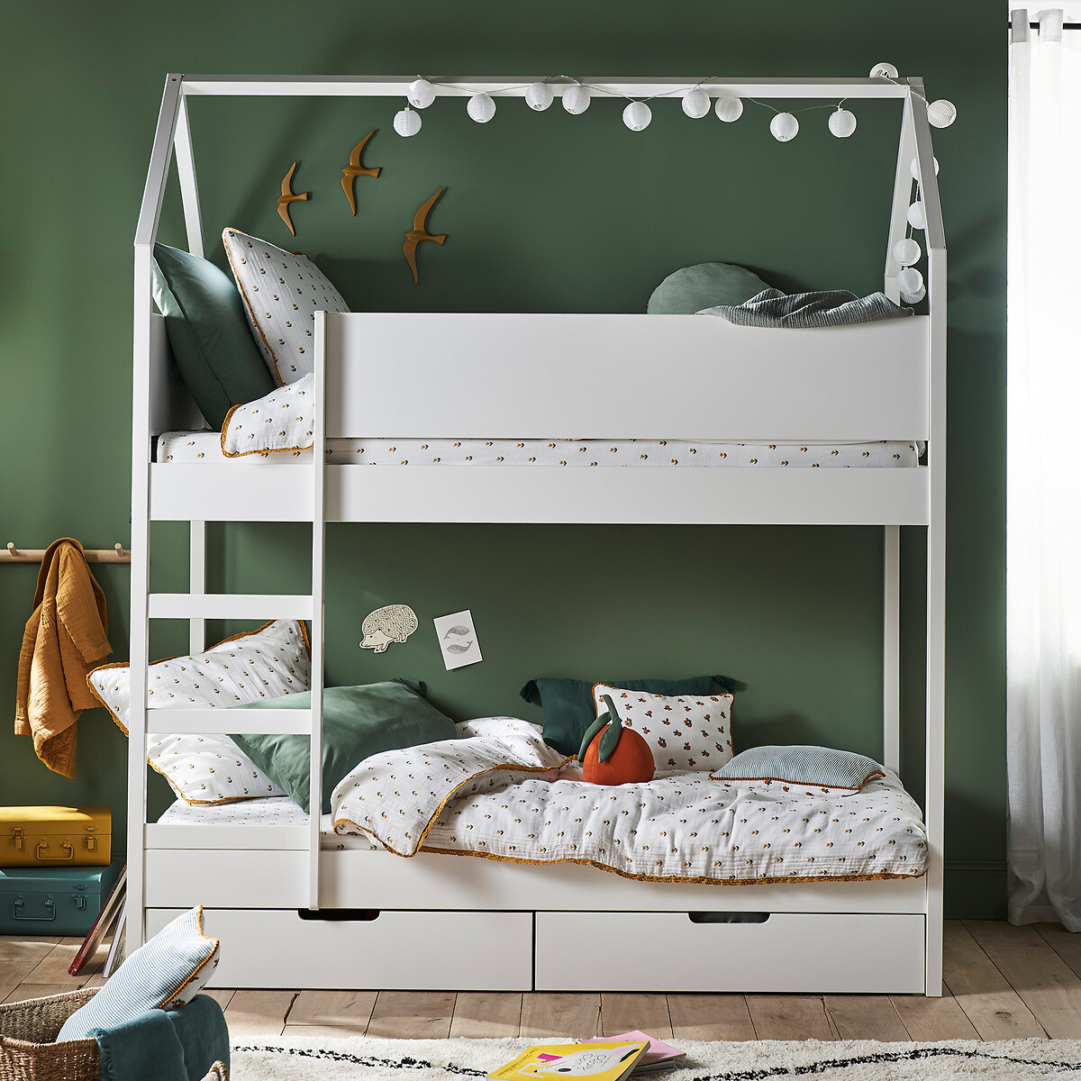 Housse de couette gaze de coton, Tulipe imprimé tulipe, LA REDOUTE INTERIEURS