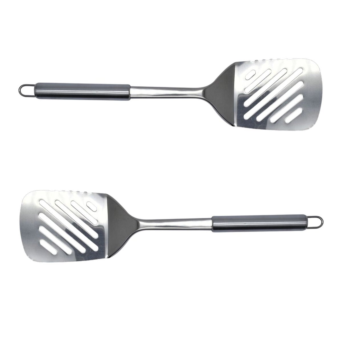 Set de 2 ustensiles de cuisine spatule de cuisine inox ELEMENTAL inox, FACKELMANN