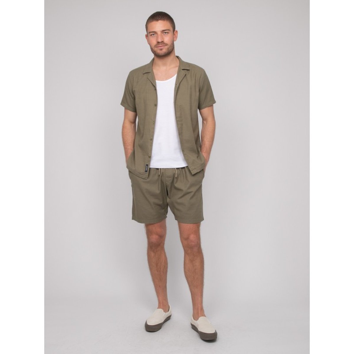 Chemise Manches Courtes Doukipolo kaki, RITCHIE