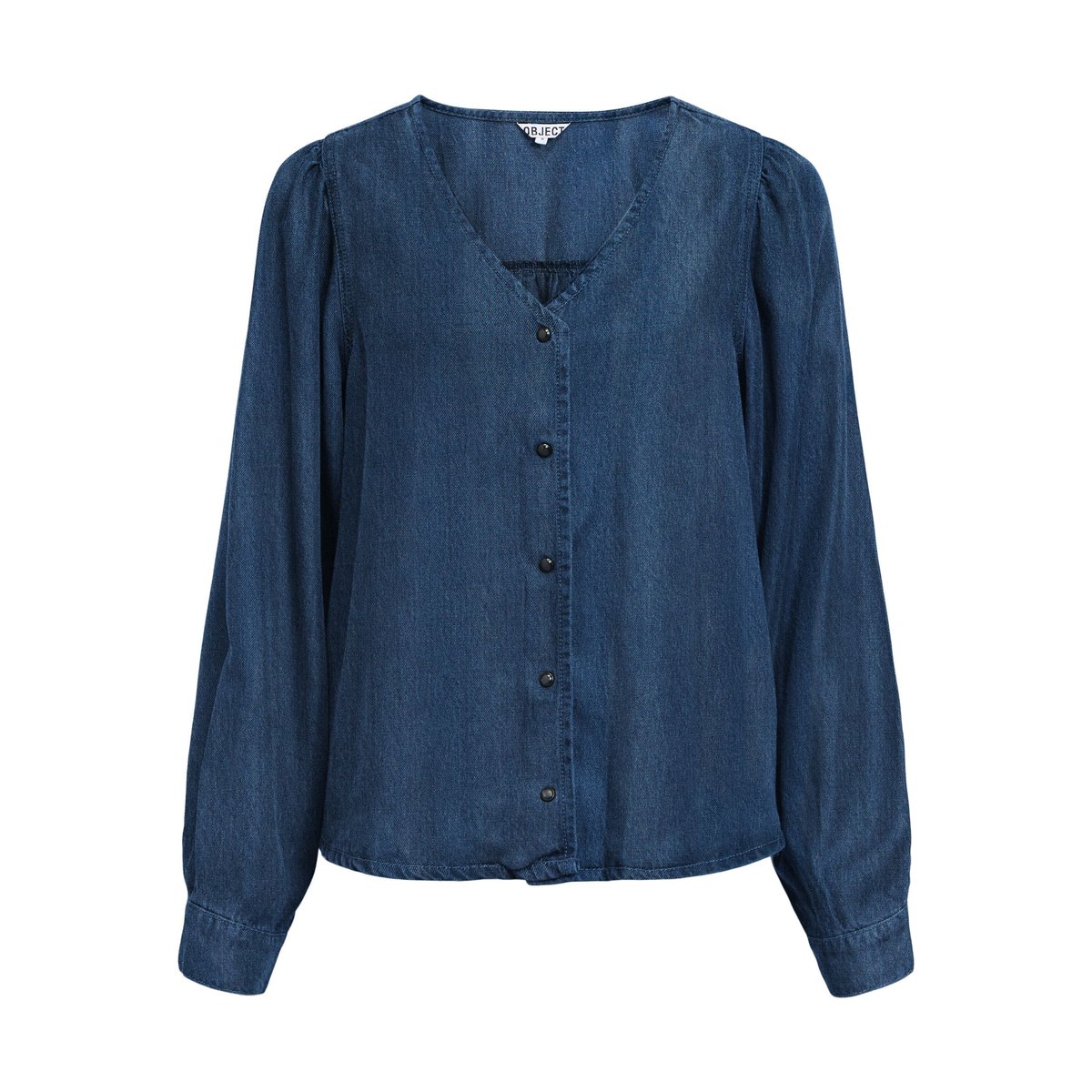 Blouse dark blue denim, OBJECT