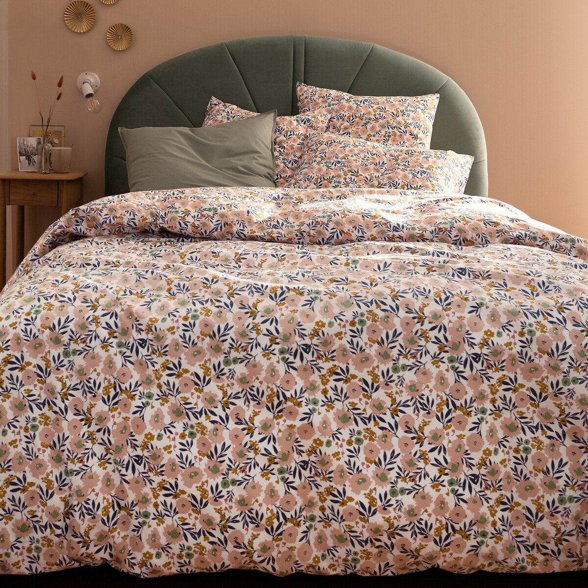 Housse de couette en percale de coton, Ohara imprimé, LA REDOUTE INTERIEURS