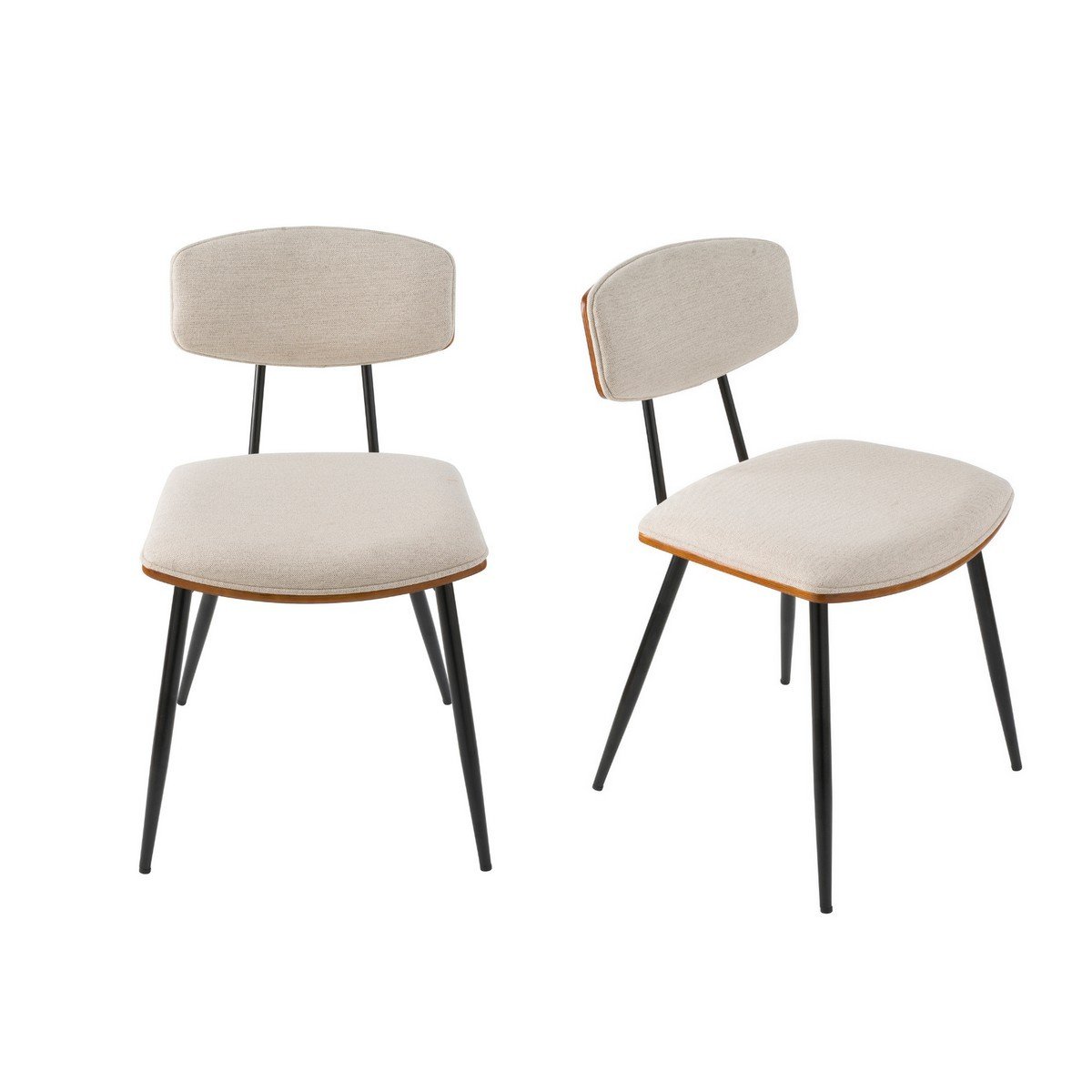 Lot de 2 chaises écru Babette - H79 cm beige, SIGNATURE