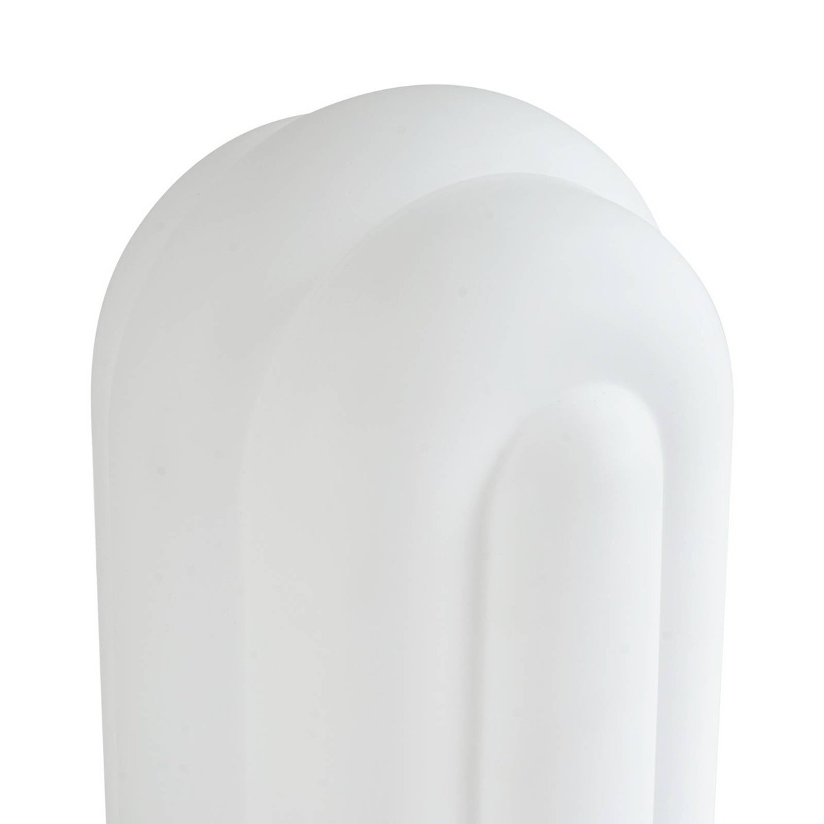 Lampe à poser en verre moderneLED, Lunja blanc, LUCANDE