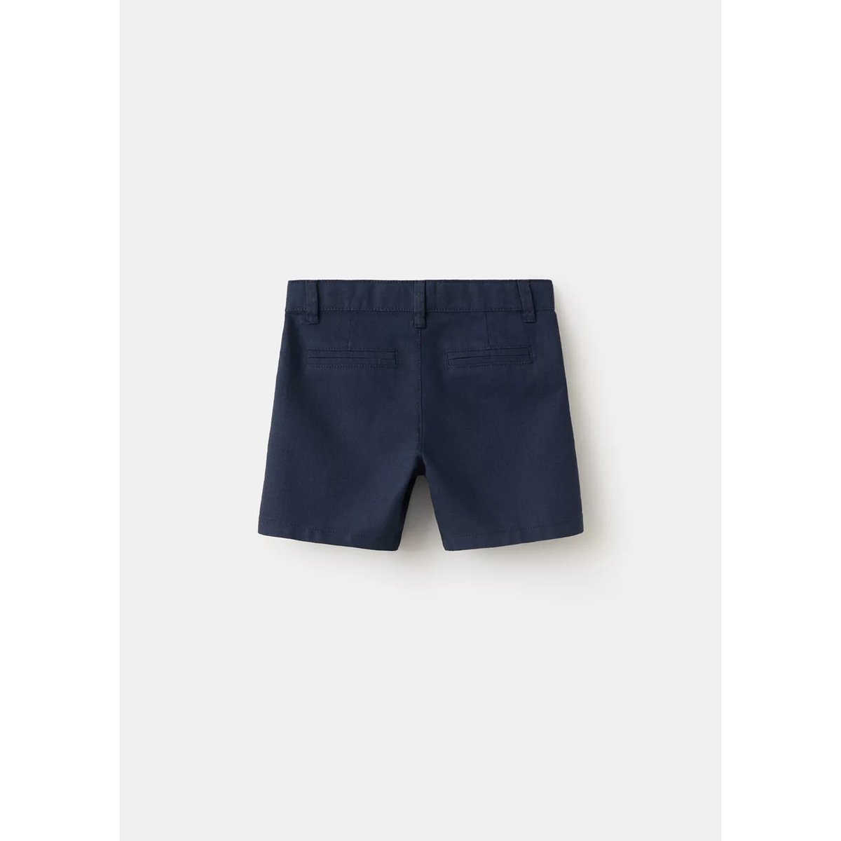 Bermuda droit en lin bleu marine, MANGO BABY
