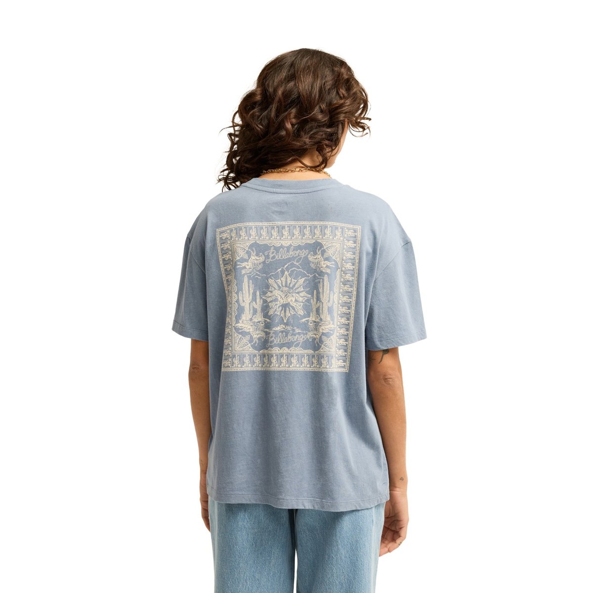 T shirt manches courtes EVERY OTHER SHELL gris salted blue, BILLABONG
