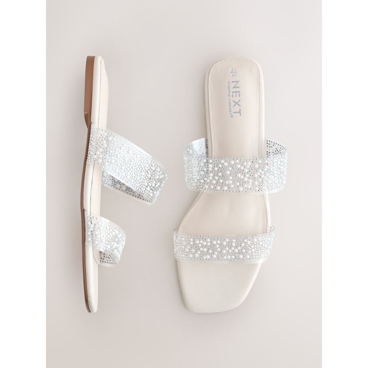 Sandales à perles forever comfort® blanc, NEXT