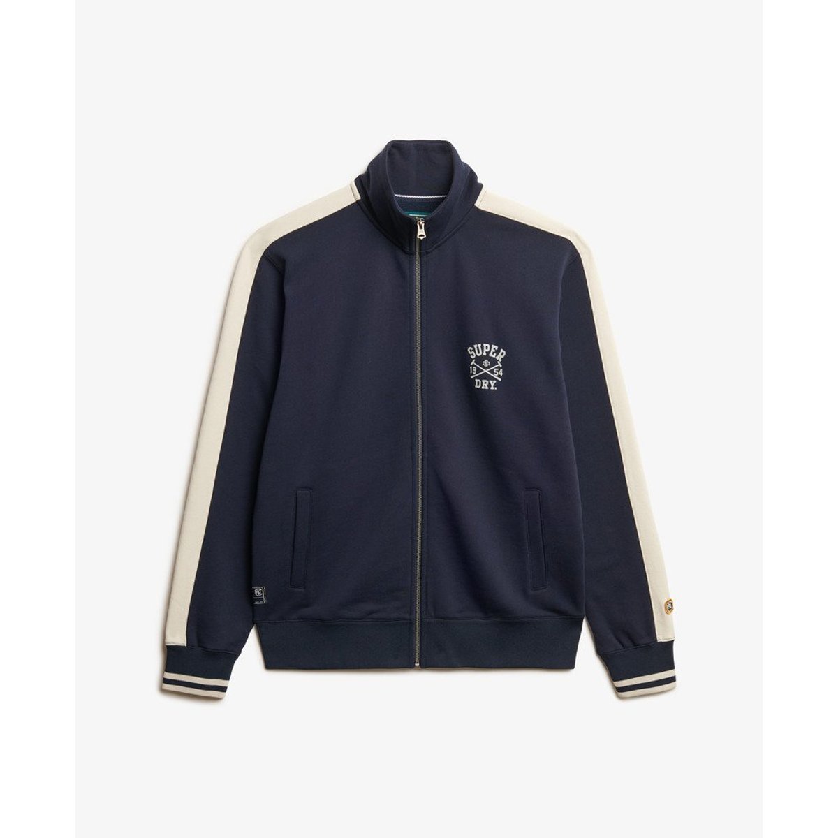 Veste de Survêtement Athletic Club bleu marine nautique, SUPERDRY