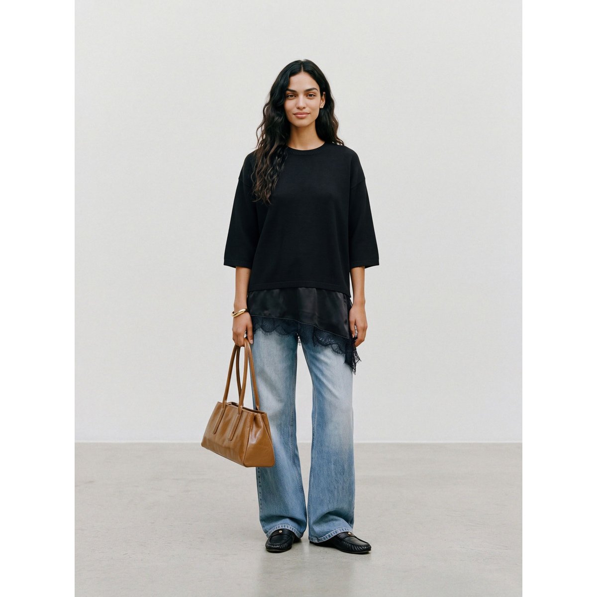 Pull En Maille black 1, VERO MODA