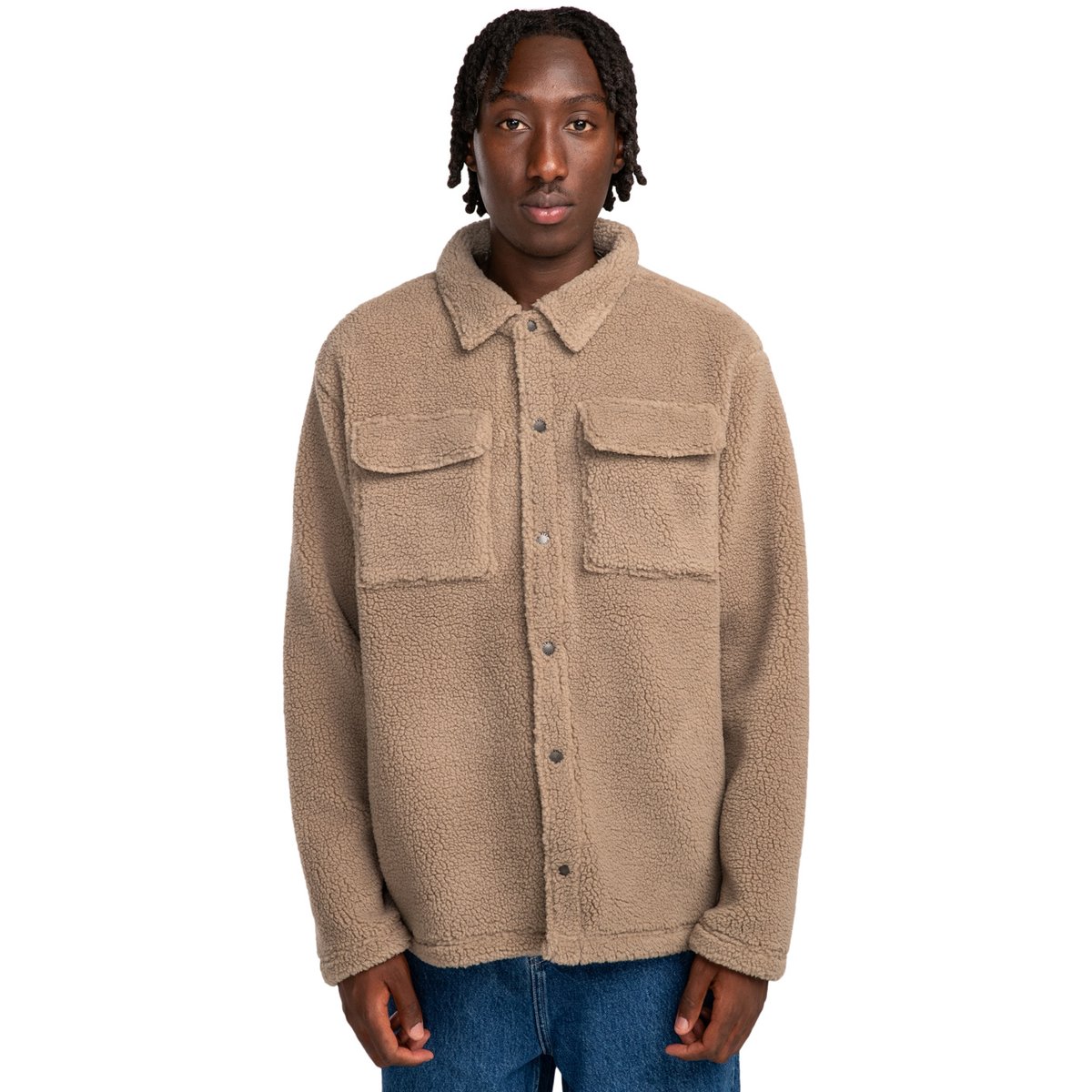 Veste Sherpa HUECO beige walnut, ELEMENT