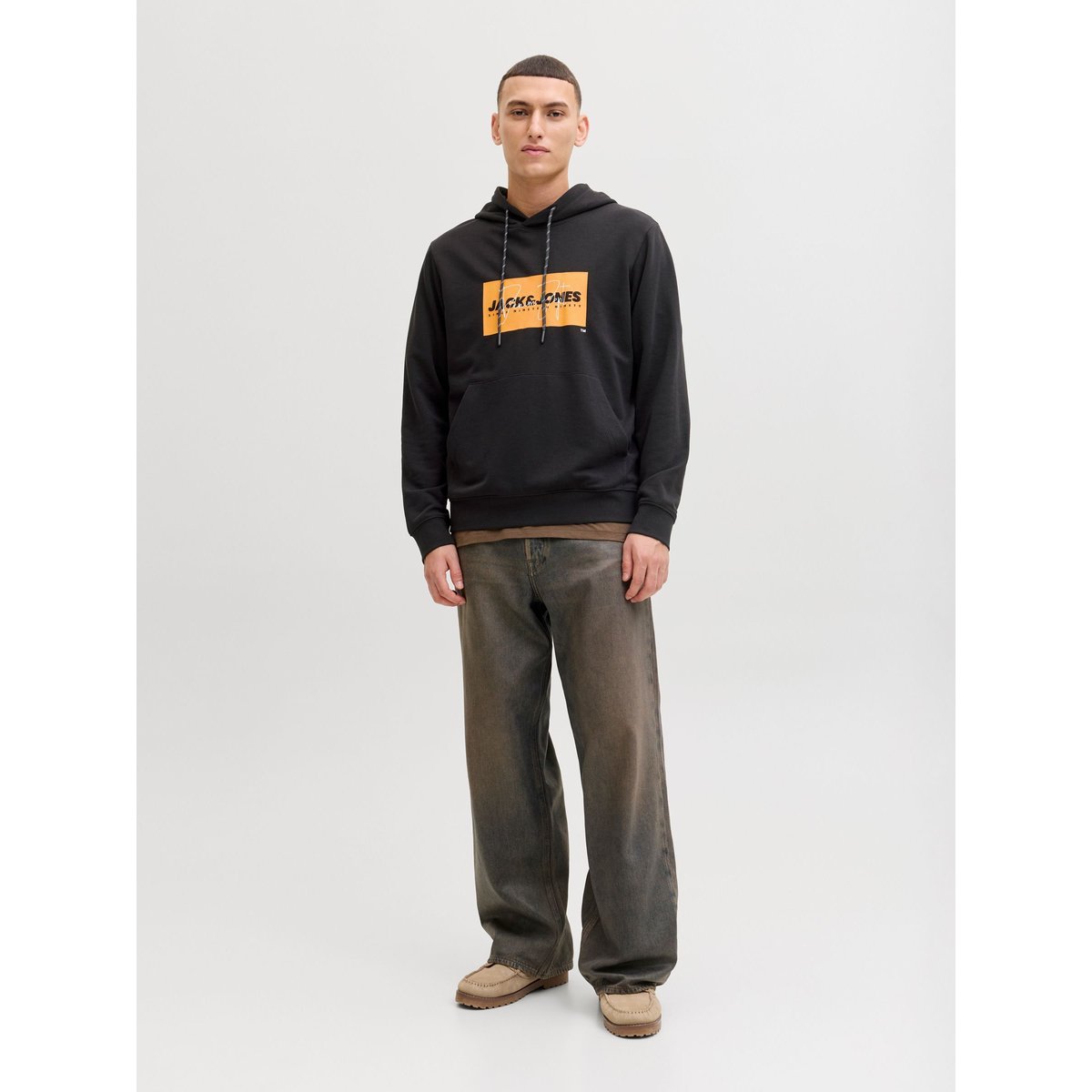 Sweat À Capuche black 1, JACK & JONES