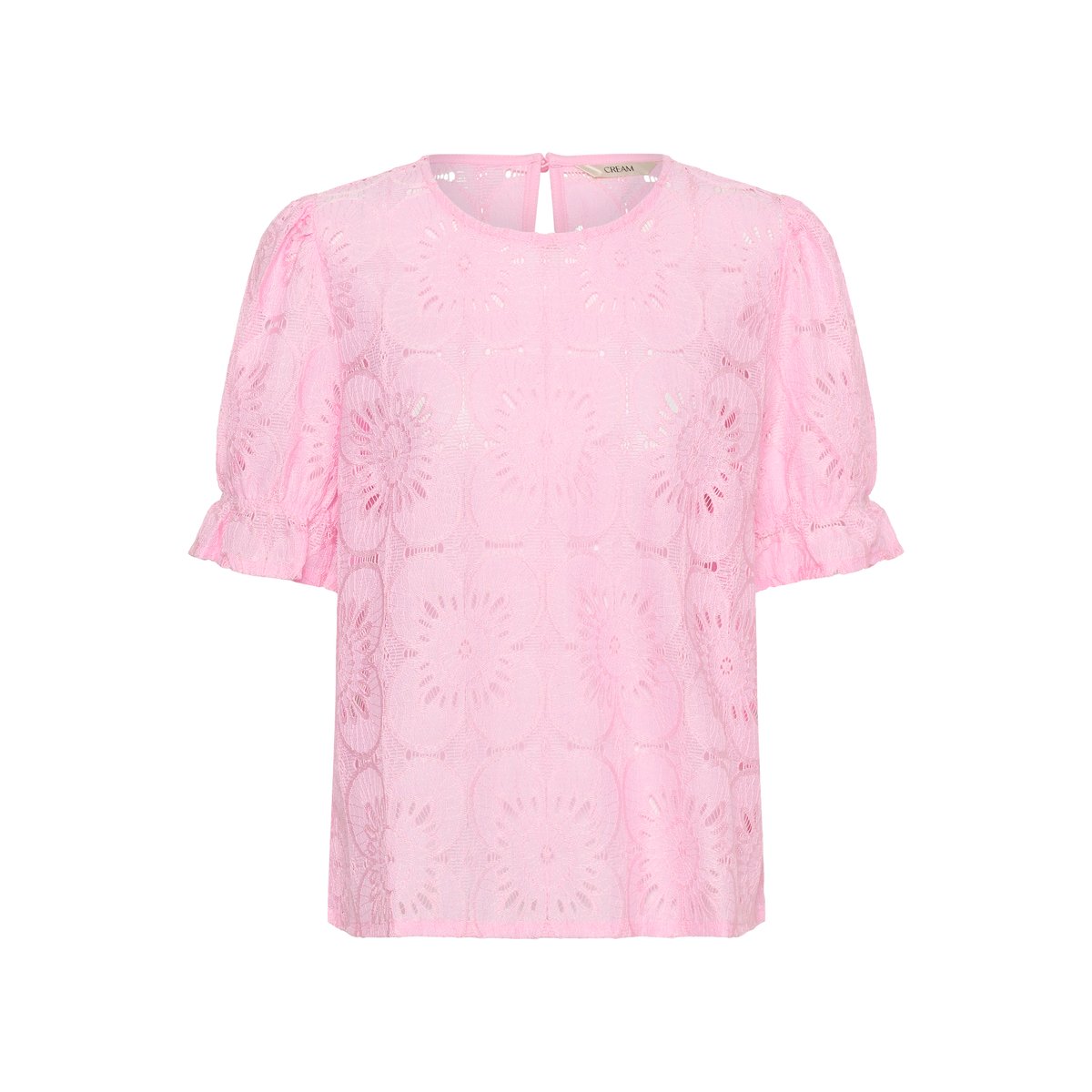Blouse à manches courtes rose cherry blossom, CREAM