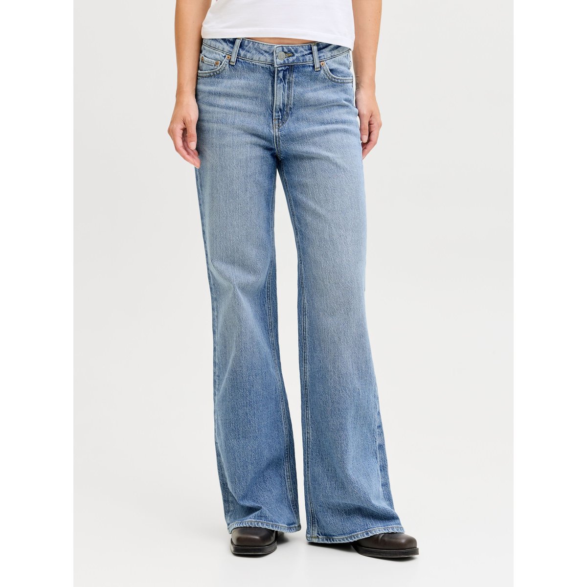 Jean Coupe Évasée medium blue denim 1, JJXX