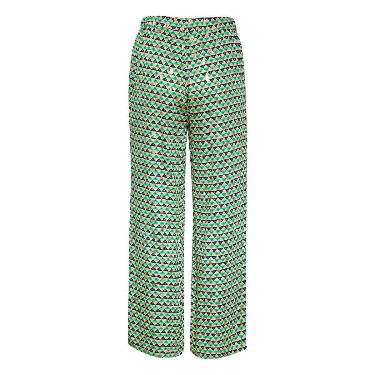 Casual pants vert graphique sesame, CULTURE