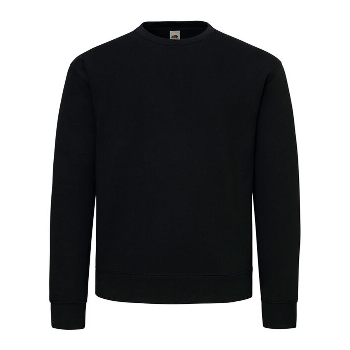 Sweat SUPERCOTTON noir, FRUIT OF THE LOOM