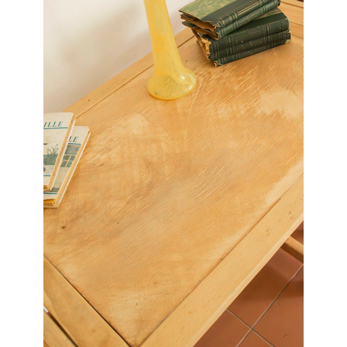 Table à manger bistro à rabats Denise N°1212 - Bon état bois clair, DEBONGOUT