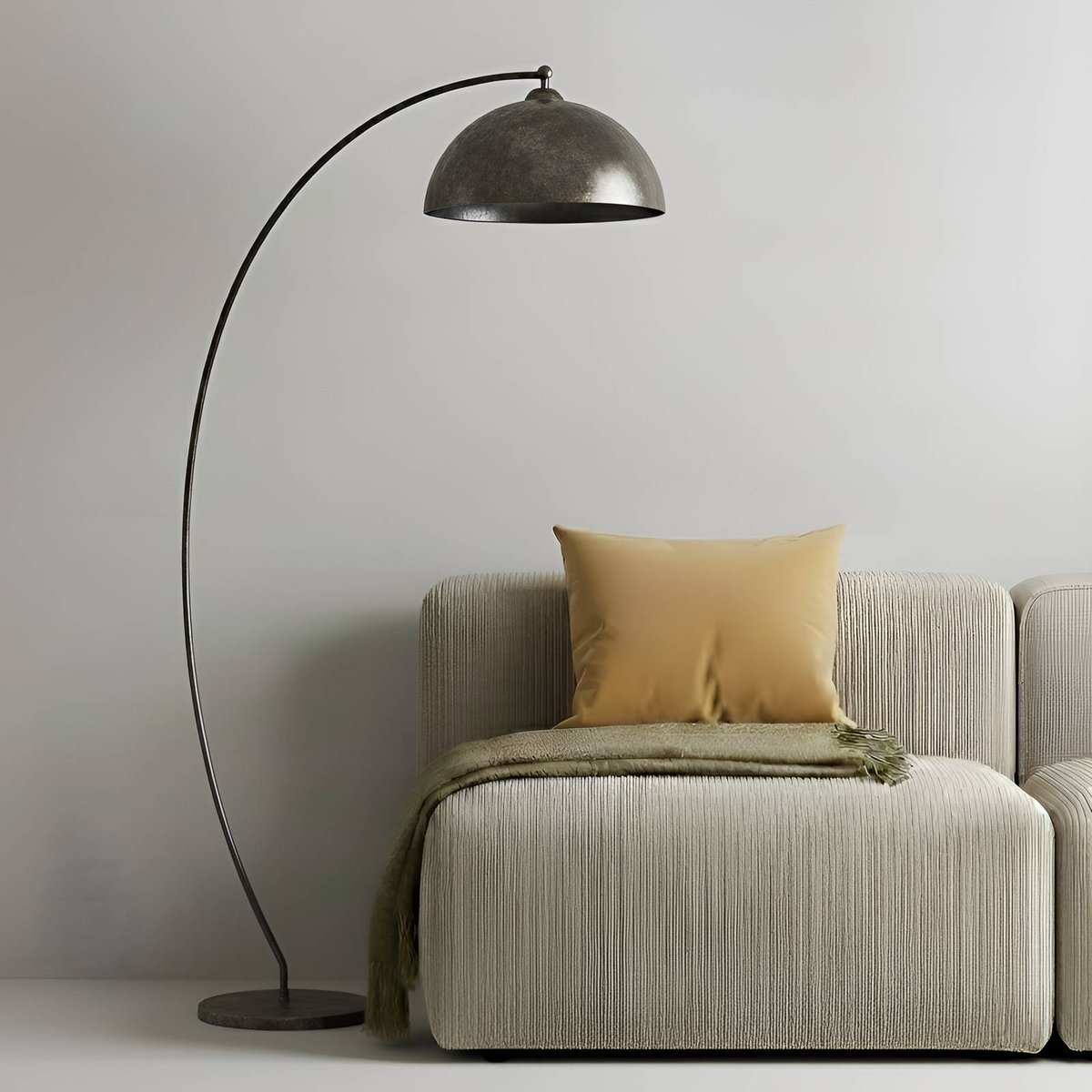 Lampadaire en métal jeunes, Jonera gris foncé, LINDBY
