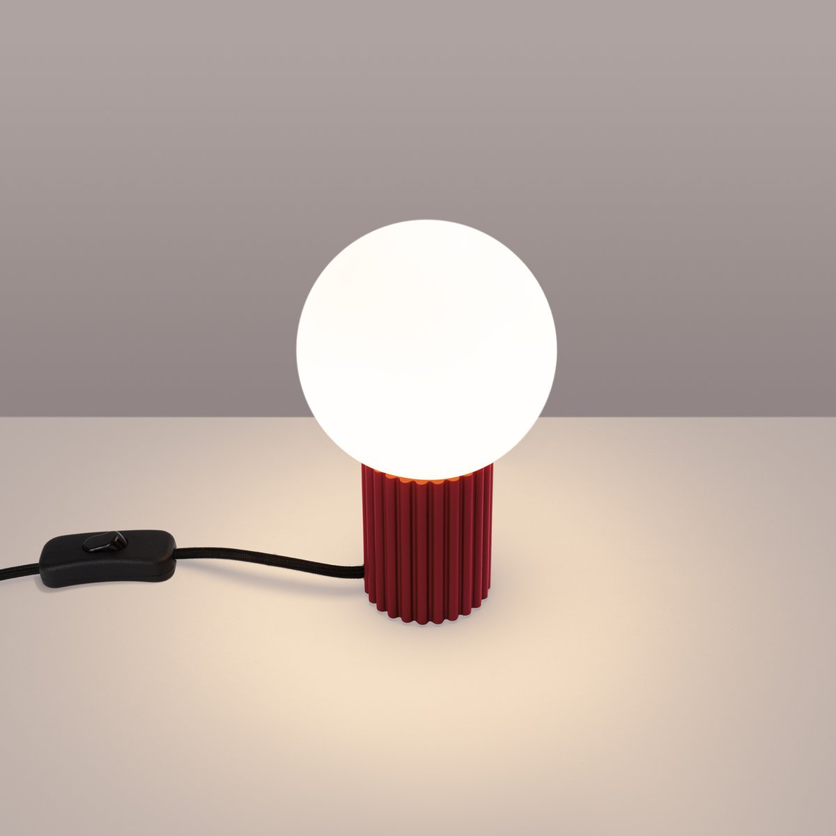 Lampe à poser Aluminium Bourgogne G9 1 Halo couleur unique, EDEN