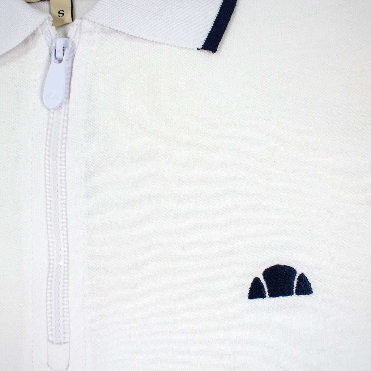 Polo manches courtes, col polo et patte boutonnée KIRT blanc, ELLESSE