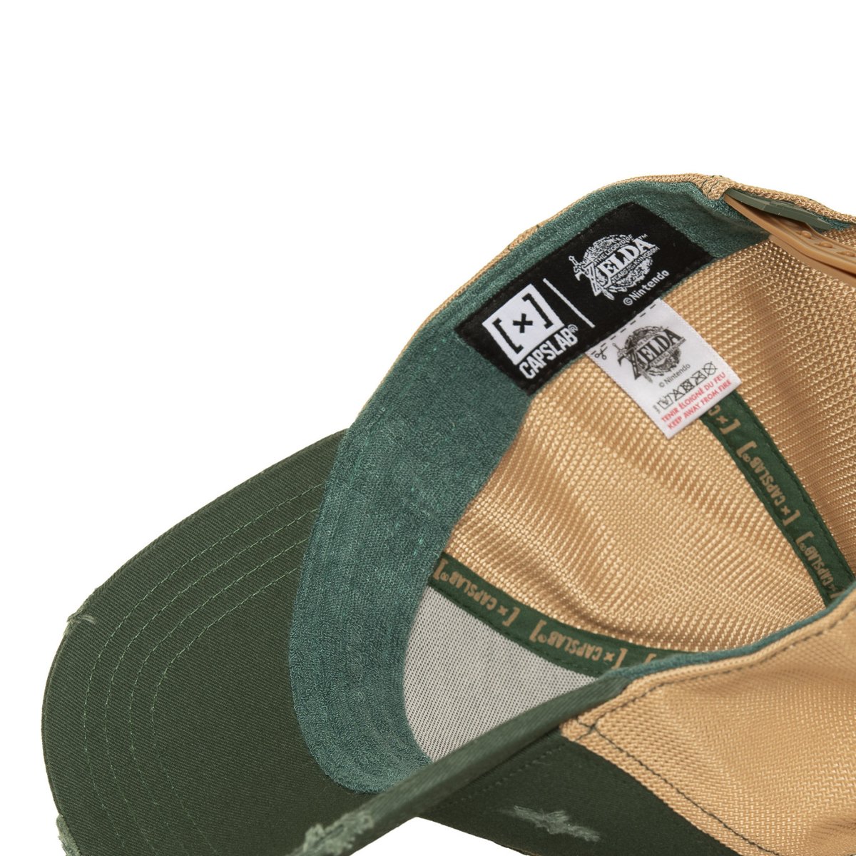 Casquette trucker ZELDA vert/marron, CAPSLAB