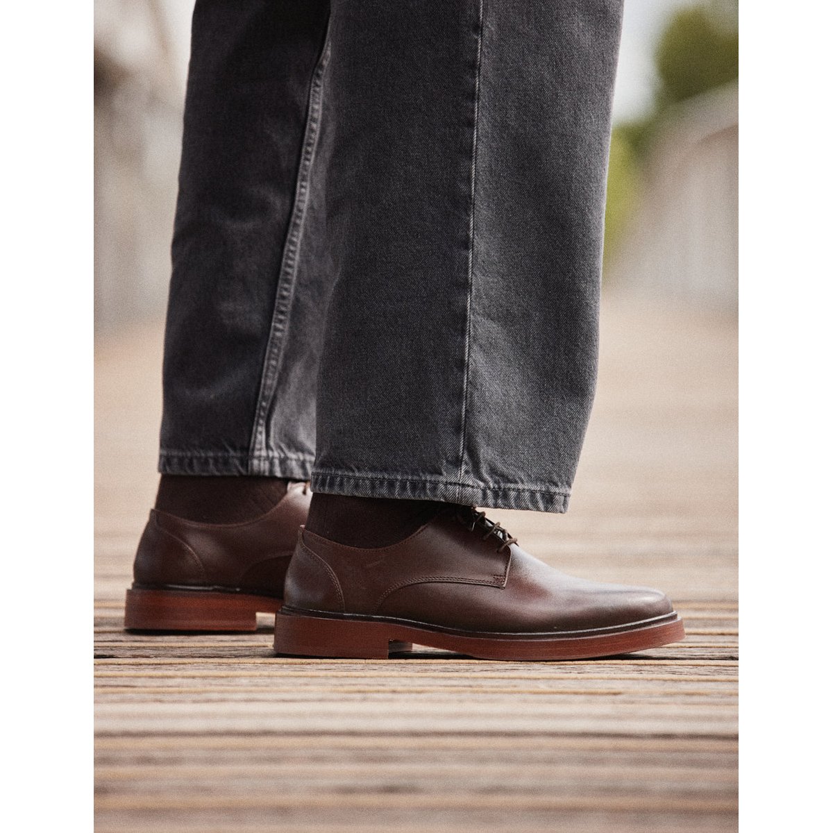 Derbies EDGAR cuir marron, ODAJE