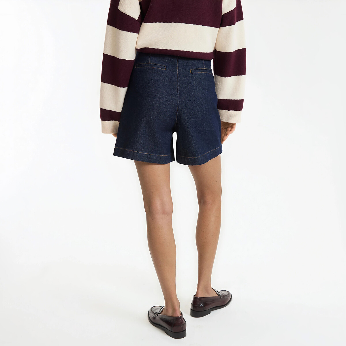Jupe-short en denim  bleu brut, LA REDOUTE COLLECTIONS