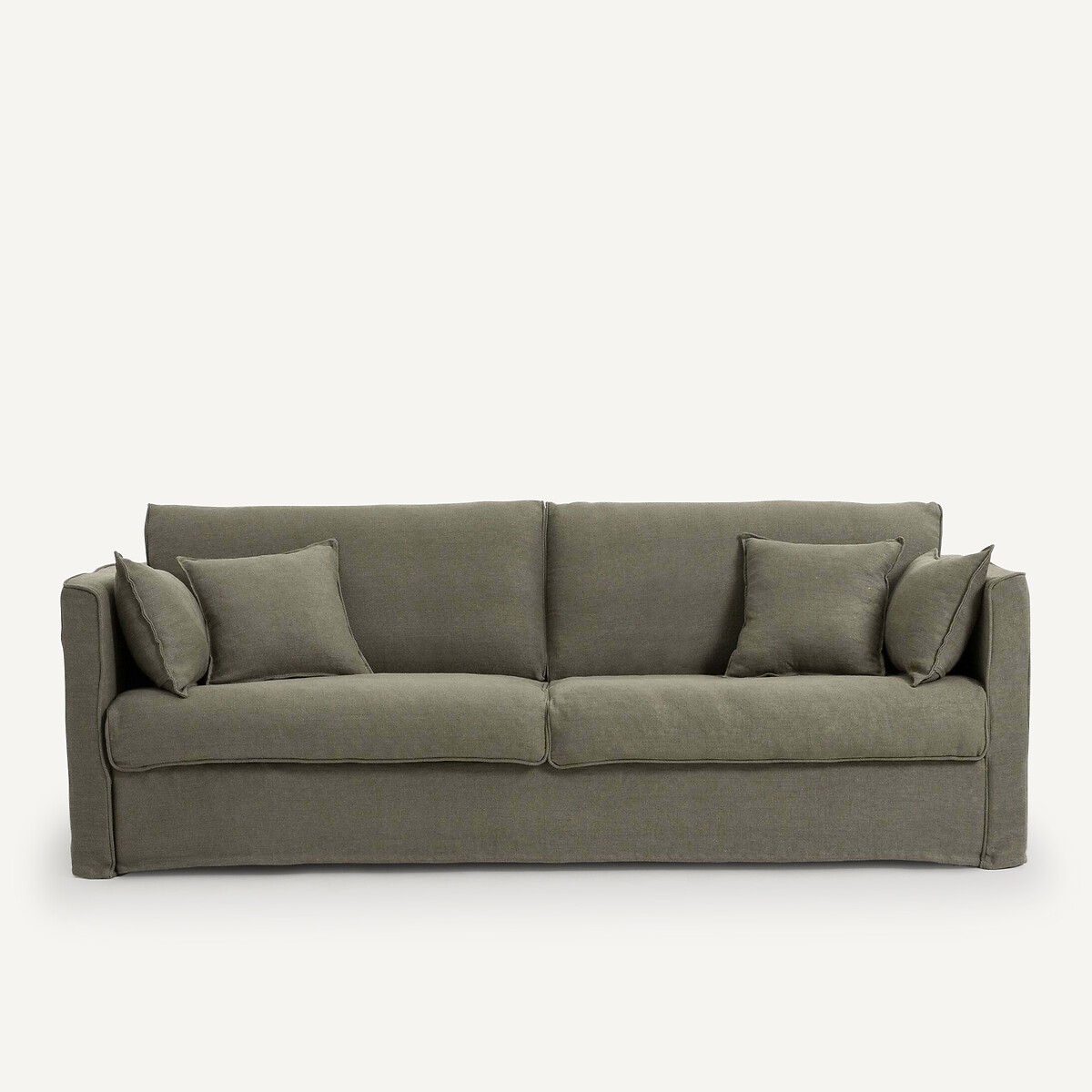 Zetelhoes in dik stonewashed linnen, Camille schors, AM.PM