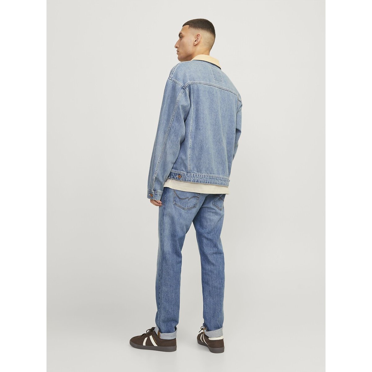 Jeans dritto Clark blu denim, JACK & JONES