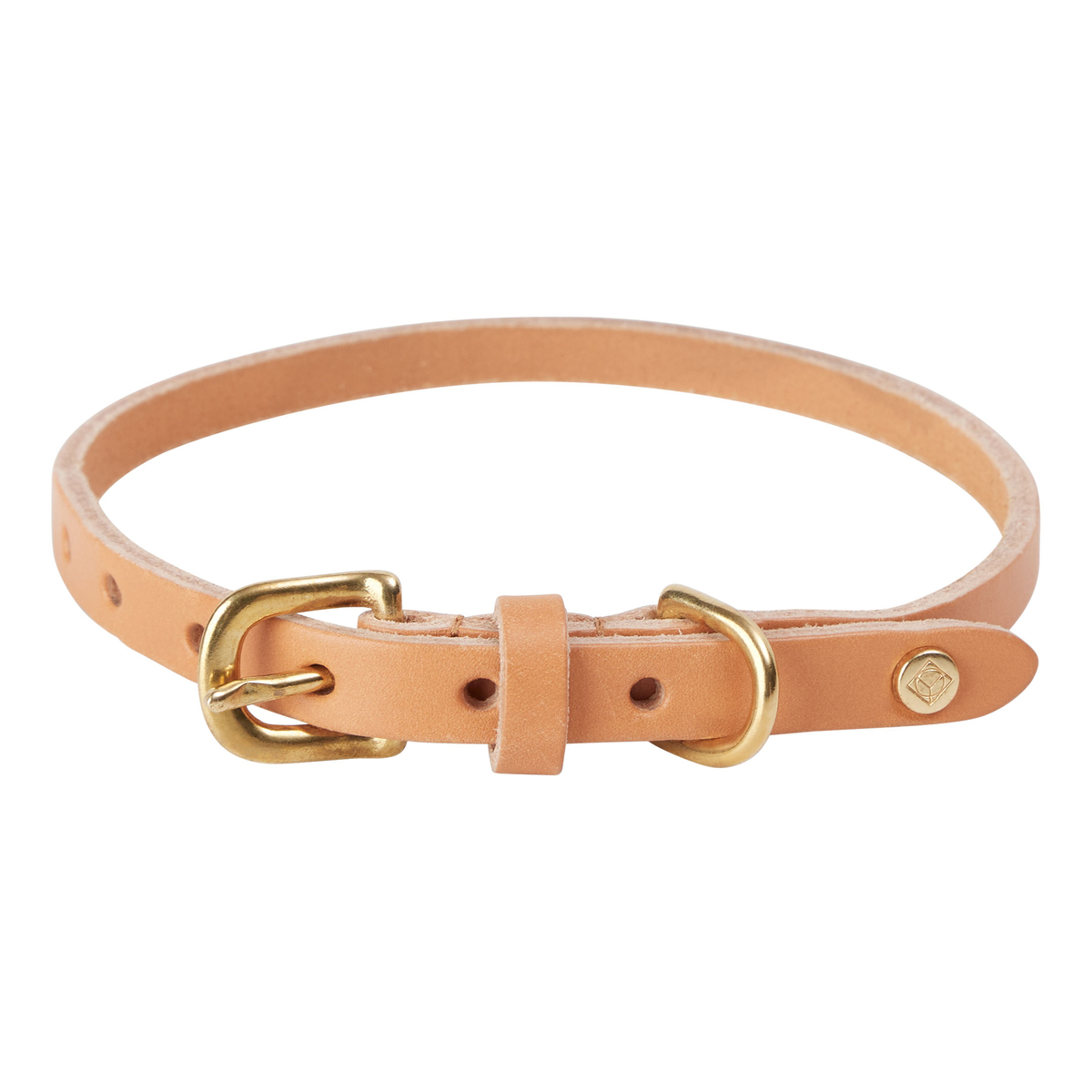 Collier en cuir LIVING marron clair, OYOY LIVING DESIGN